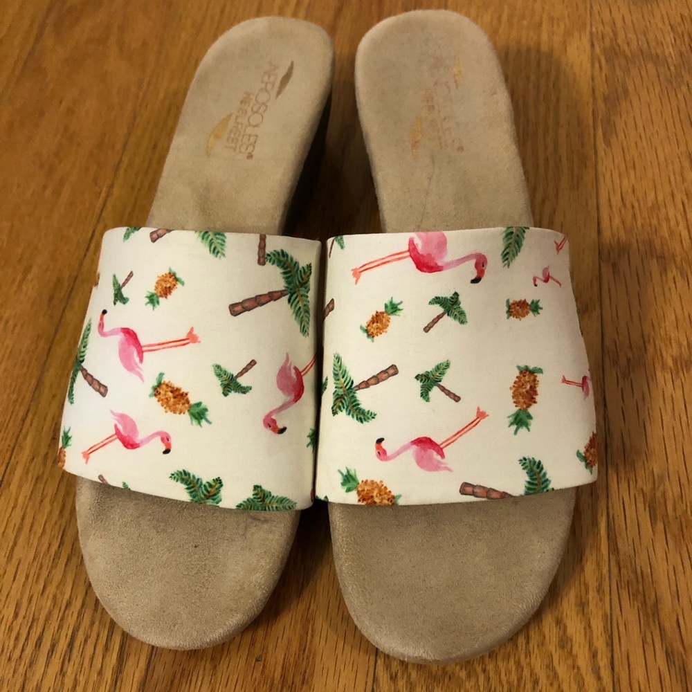 Slip on shoes.